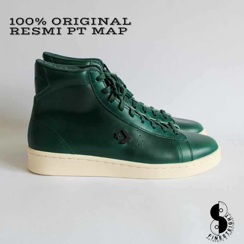 Converse Pro Leather Hi High x Horween Leather Lyons Blue/Egret/Sea Moss Original 168751C