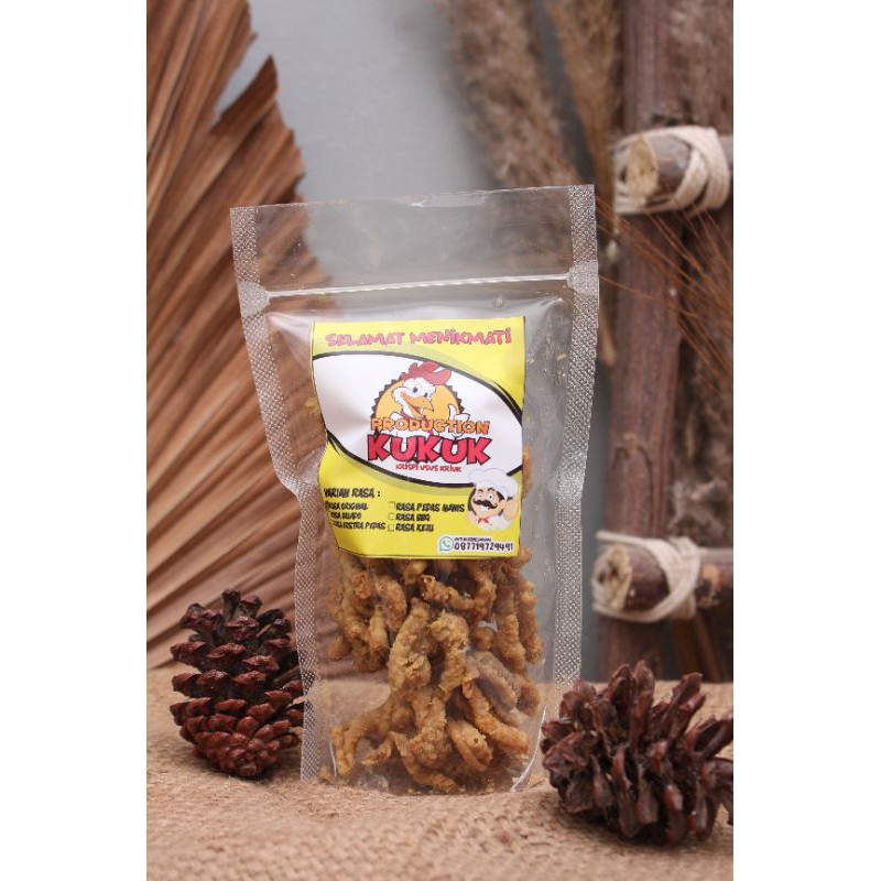 

(REAL USUS AYAM KRISPY) Krispy Usus Kriuk, Kemasan Standing Pouch, 100gram