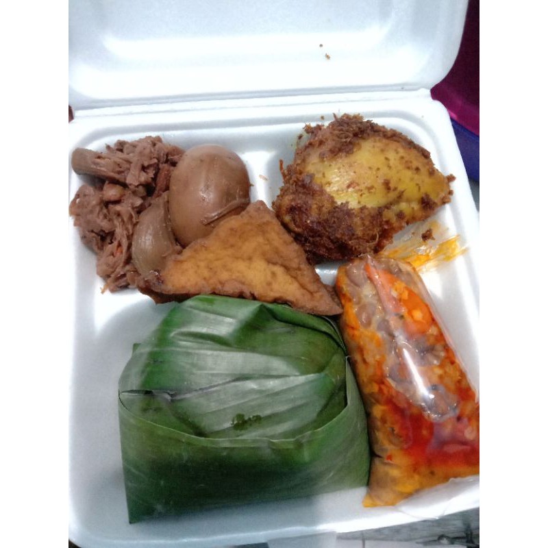 

Nasi gudeg jogja komplit