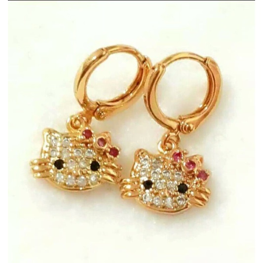 KALUNG HELLO KITTY DAN ANTING HELLO KITTY UNTUK ANAK ANAK