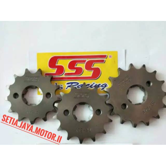 Gear sss 428 ukuran 13 14 15 16 vixion.jupiter mx.vega.byson.Rx king.Rxz.Jupiter z.