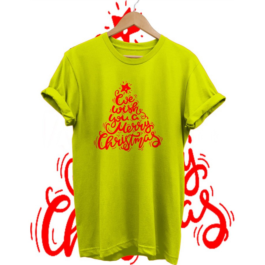 KAOS TSHIRT BAJU NATAL CHRISTMAS TIPE 5 COMBED 30S