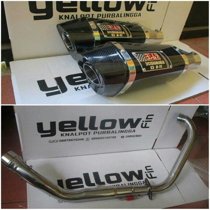 Knalpot Yoshimura R11 Karbon untuk Yamaha R15
