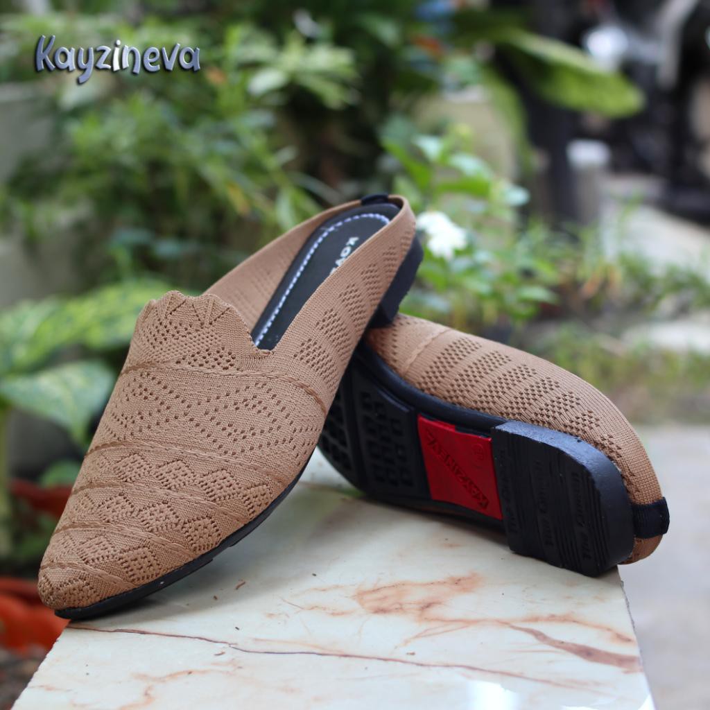 KAYZINEVA Sepatu Flat Wanita Safari Rajut  (HY45)