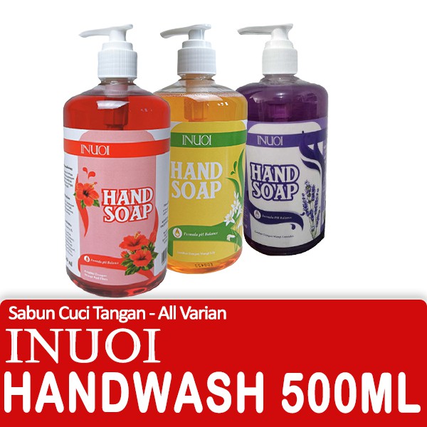 Jual Sabun Cuci Tangan Hand Soap Hand Wash Pump 500ml Izin Edar KEMENKES INUOI Shopee