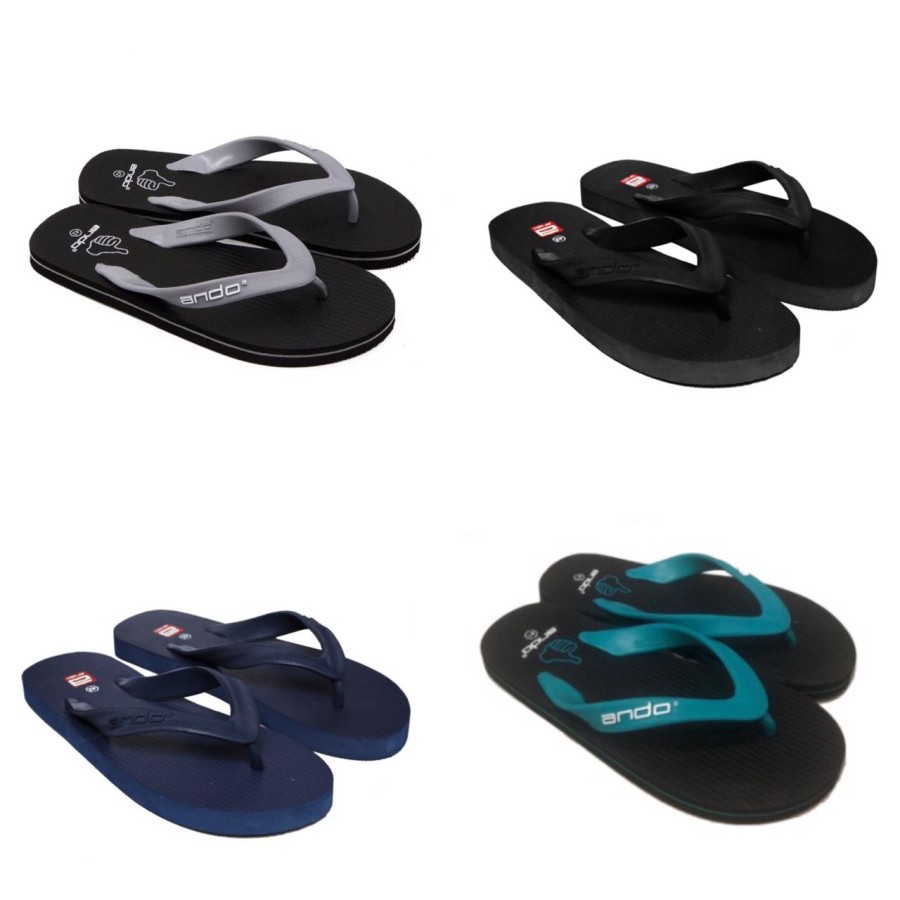 GROSIR Sandal Jepit / Sendal Jepit Ando Hawaii Khusus Size 41-42 isi 3 pasang