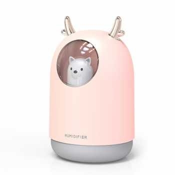 Diffuser Aromatherapy Essential Oil / Air Humidifier / Pelembab Ruangan-PINK-DOGGY