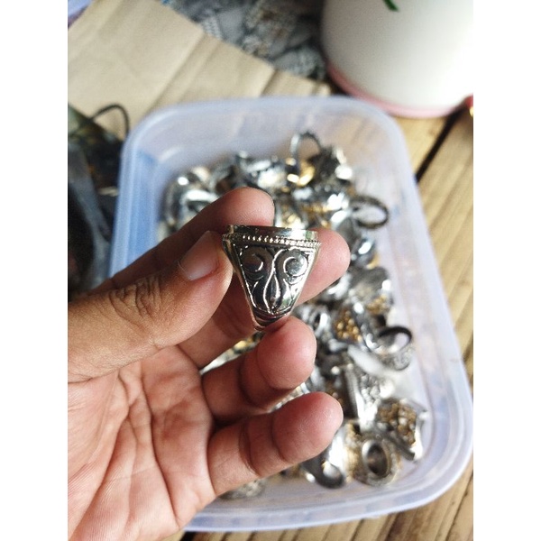 Ring/emban alpaka 15x20