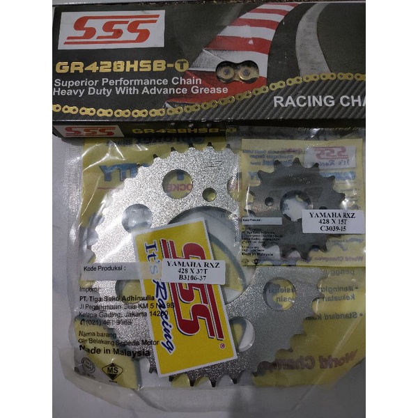 Jual Gir Sss Rantai Sss Hsbt Gold Yamaha Jupiter F Zr Rx King Indonesia Shopee Indonesia