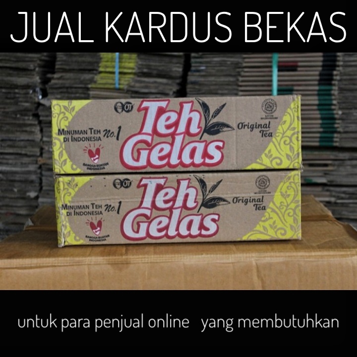 KARDUS PACKING BEKAS MINUMAN ALE ALE TEH GELAS DLL