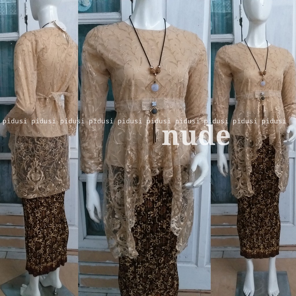 Set dres tulle bordir mutiara mix pita