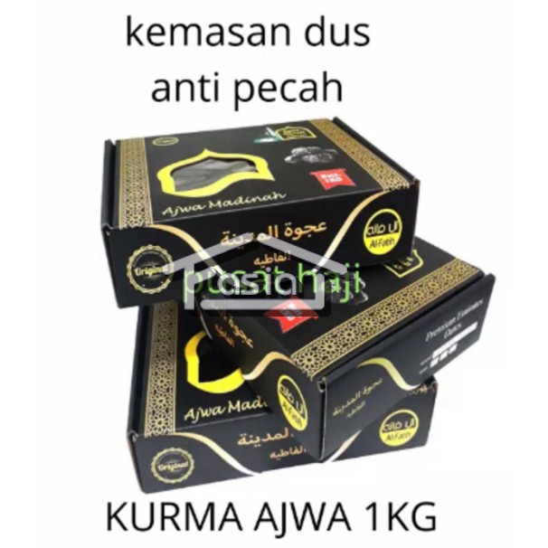 

FASIA - 1KG KURMA AJWA MADINAH/KURMA NABI ASLI ARAB 1 KG