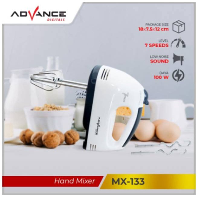 Hand mixer mx 133 Advance tangan pengocok pengaduk adonan telur mikser