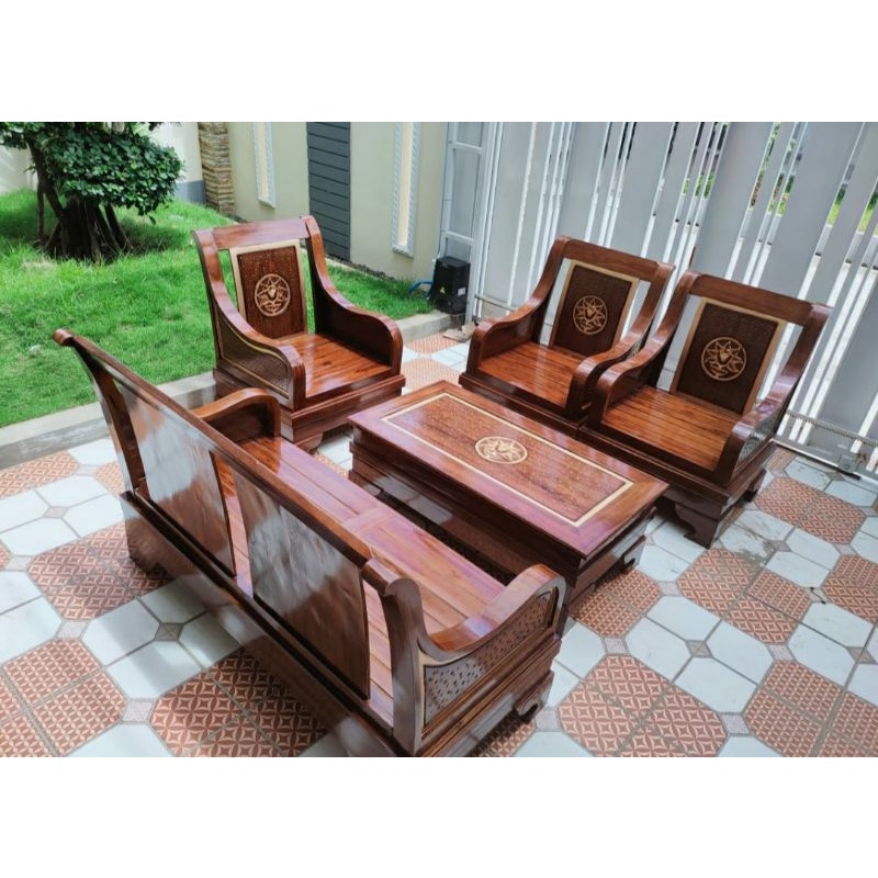 1SET KURSI RUANG TAMU GAJAH MINIMALIS NATURAL BAHAN KAYU JATI JEPARA-1