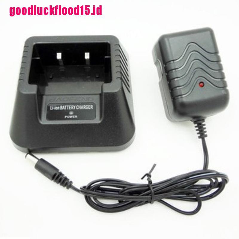 (LUCKID) Charger Walkie Talkie Original Untuk Baofeng UV-5R A / E / Plus TP Two