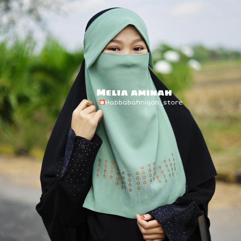 NIQAB MELIA AMINAH~niqob cadar poni