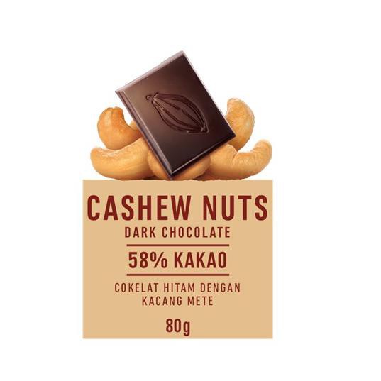 

[KODE BARANG 72] Chocolate Monggo Tablet Dark & Cashew Nuts 80gr TERBARU!!!