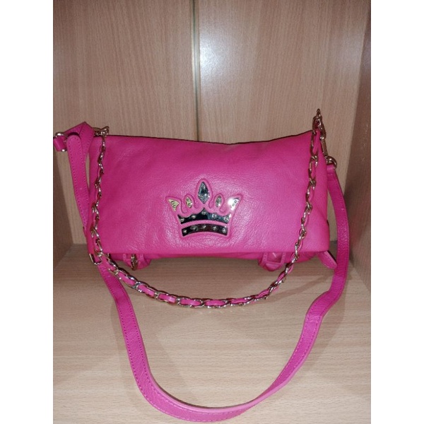 jestina Sling bag kulit pink