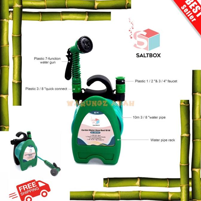 SELANG AIR GULUNG SIRAM TERAS GARASI CUCI MOBIL TANAMAN KEBUN PORTABLE