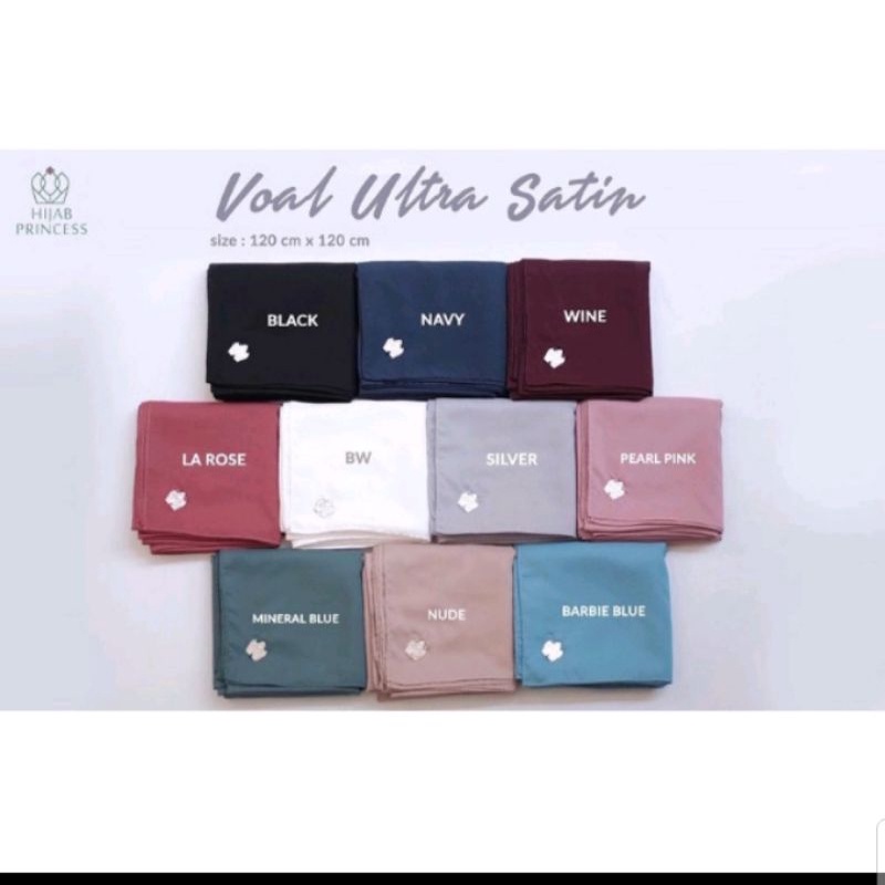 Voal Ultra Satin Hijab Princess Abu-abu PRELOVED