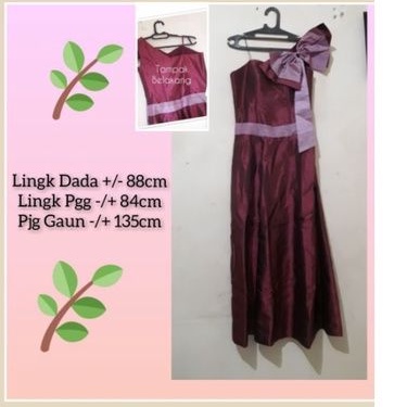 DRESS PESTA LONGDRESS GAUN BRIDESMAID ROK WANITA MAXI DRESS MAROON WEDDING DRESS