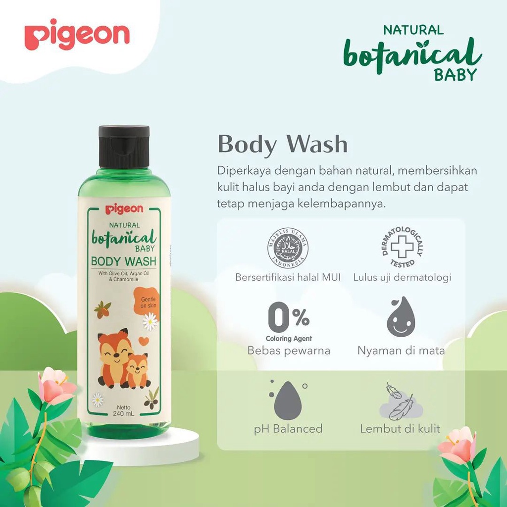 Sabun Pigeon Natural Botanical Body wash 240ML