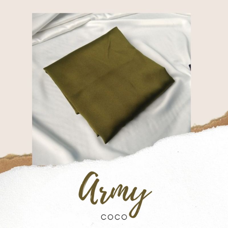 Satin Wrap Skirt | Pareo Skirt | Rok Lilit Satin-Army