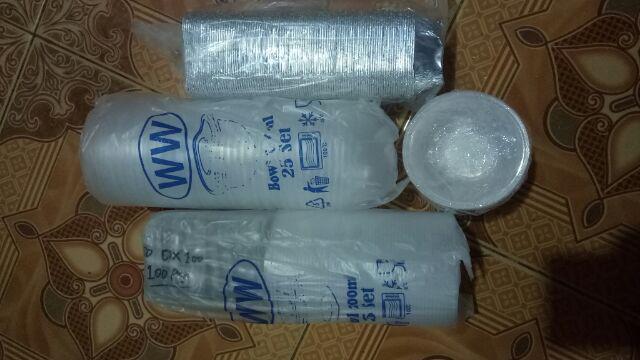 Ox100 + Tutup Mika, Aluminium Foil Cup. 1pak Isi 100 Pcs