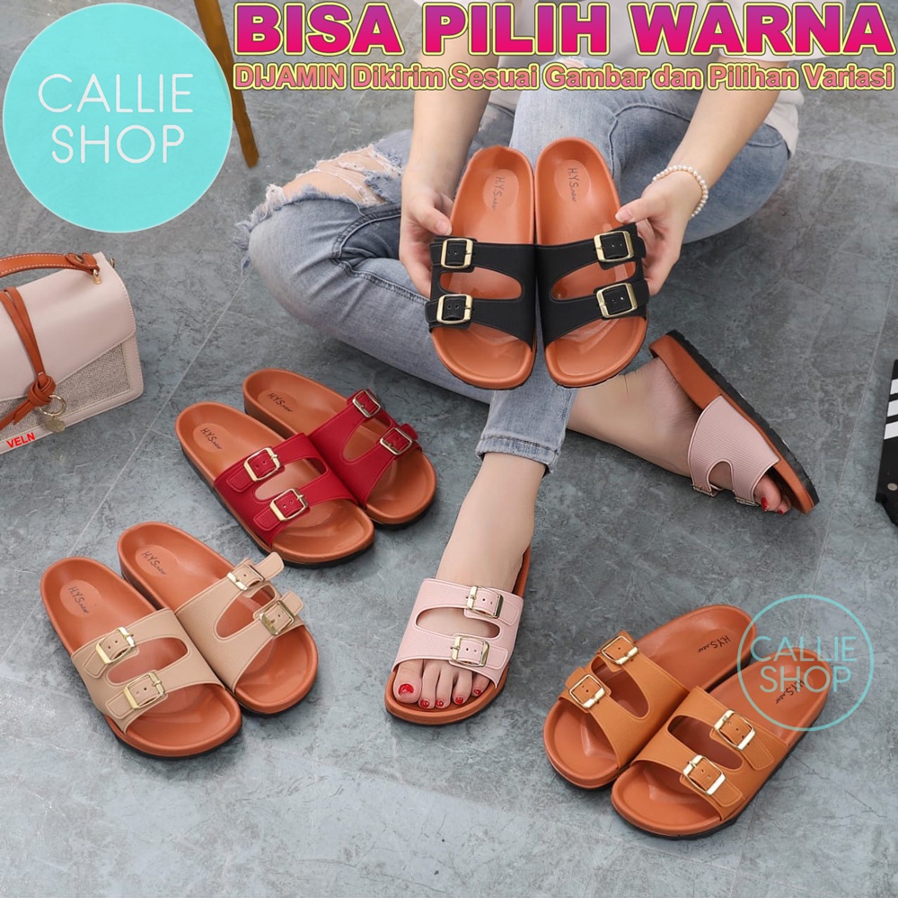 Sandal Wanita Selop Import Jelly Puyuh HYS 8051-1 BLGHYSMTF 8050 BLGHYSPLS