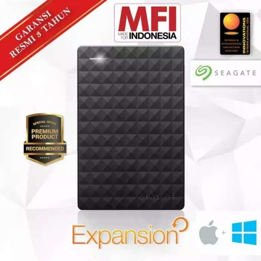 Seagate Expansion Hardisk Eksternal 2.5" 5TB - Hitam