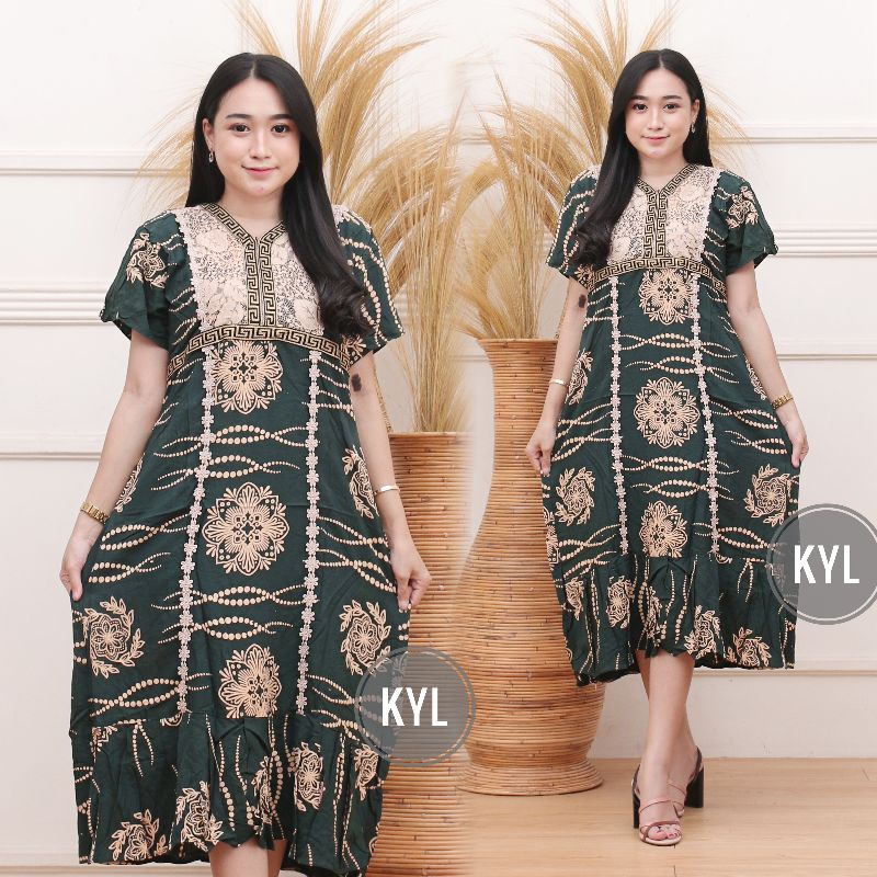 DASTER ARAB RENDA MOTIF KIPAS/DASTER  BORKAT KEKINIAN/DASTER ARAB MOTIF-hijau akar matahari