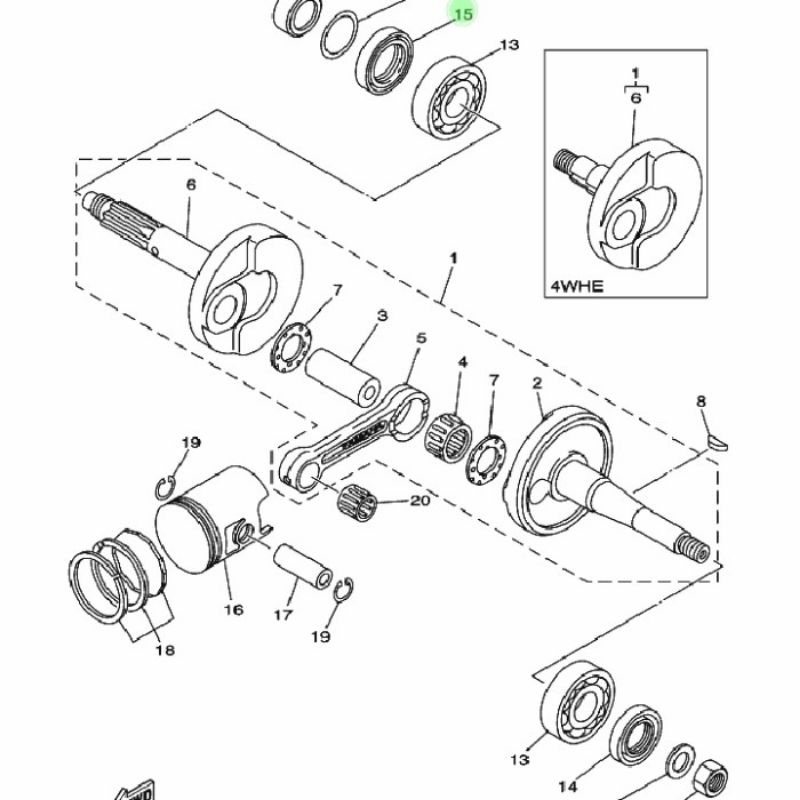 SEAL KRUK AS KANAN F1ZR FORCE1 SIGMA ALFA CHAMP ORI YGP FIZR FIZ F1Z R FORCEONE FORCE ONE 1 SIL KOPLING KRUKAS