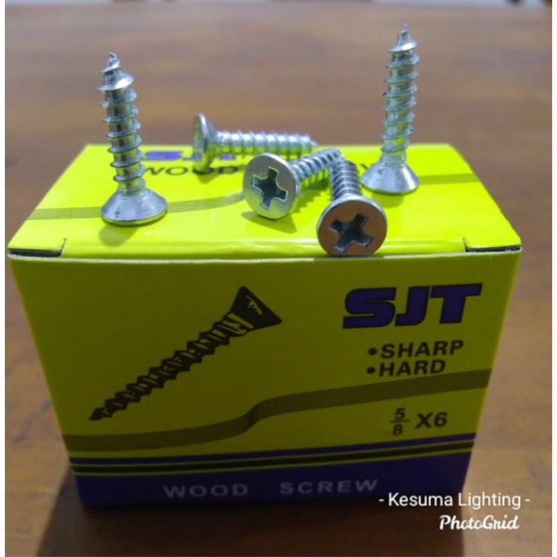 Skrup Sekrup Screw Kayu 5/8x6