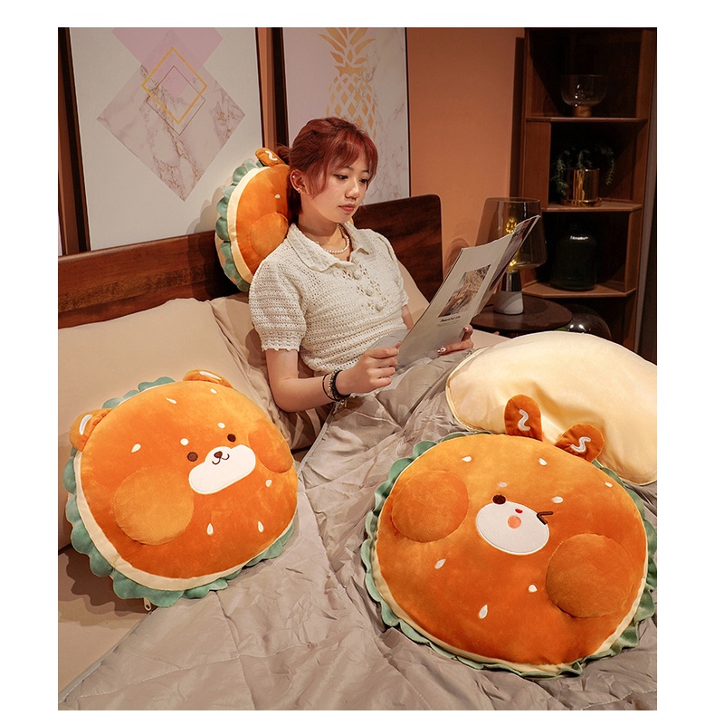 Balmut Bantal Selimut Hamburger Bahan Bedcover Cotton