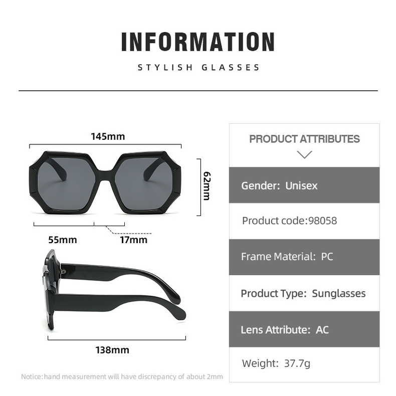 2022 Kacamata Hitam Wanita Frame Besar Gaya Eropa / Amerika