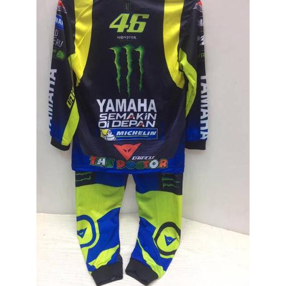 Keluaran Terbaru.. Baju setelan anak motoGp yamaha