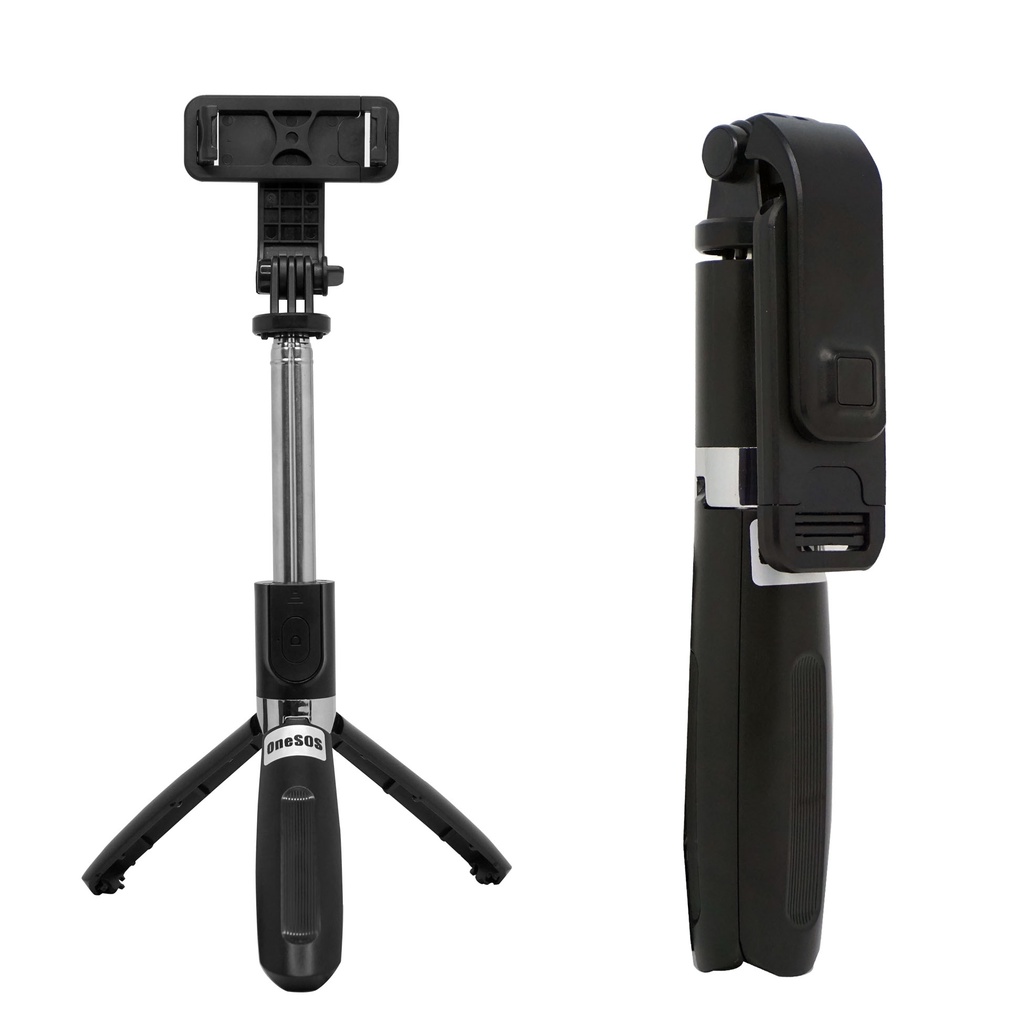 MallCasing - OneSOS Selfie Stick Tongsis Tripod Holder 4 in 1 with Wireless Remote Smartphone Bluetooth Shutter - L02