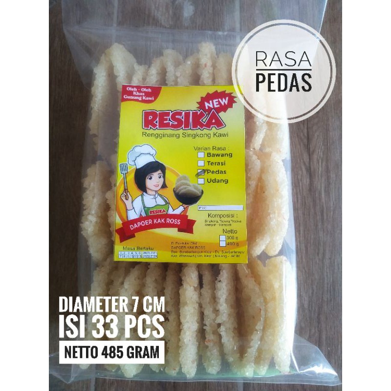 RENGGINANG SINGKONG KHAS GUNUNG KAWI - Rasa Pedas 7cm