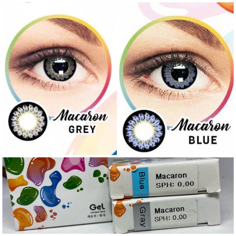 Softlens macaron - contact lens macaroon - lens macaron // gel macaron lens