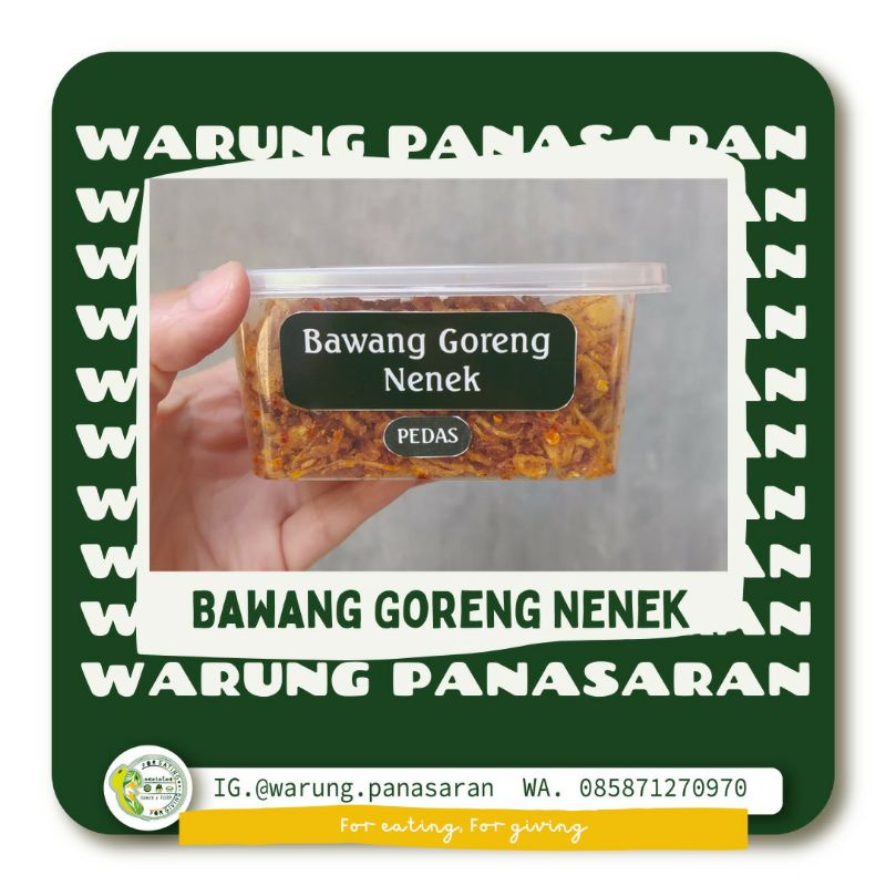 

Bawang goreng Nenek (bawang Sumenep isi 70gr)