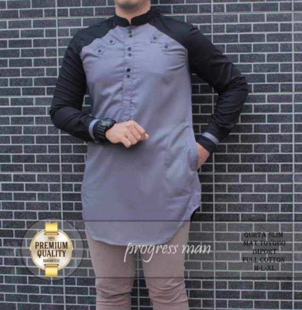 TOTOTAshop.Baju koko ZAKY pria,Lengan panjang,bahan cotton premium.