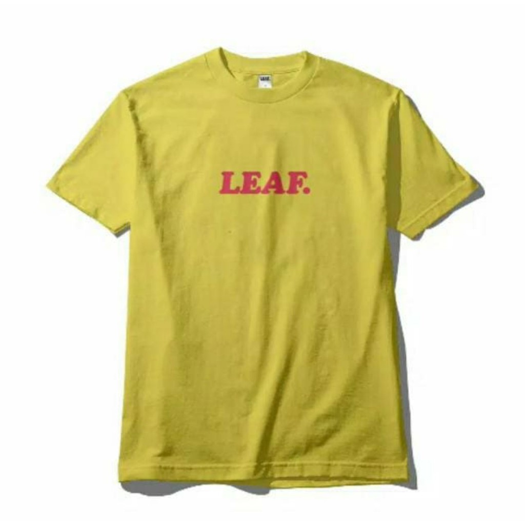 TSHIRT LEAF LOGO RED YELLOW