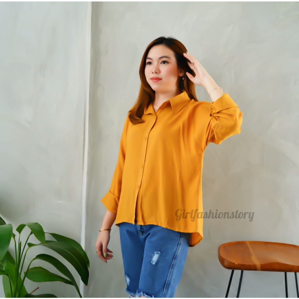 GFS LUGI RAYON DIAMOND BATWING SHIRT