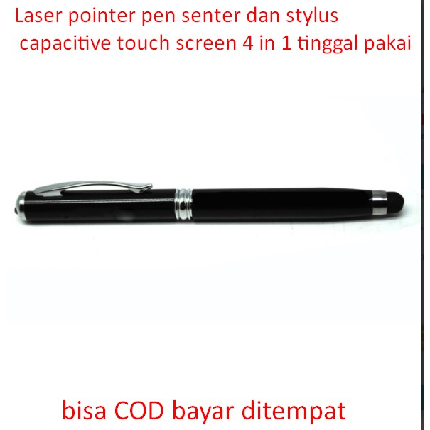 

Laser pointer pen senter dan stylus capacitive touch screen 4 in 1 tinggal pakai