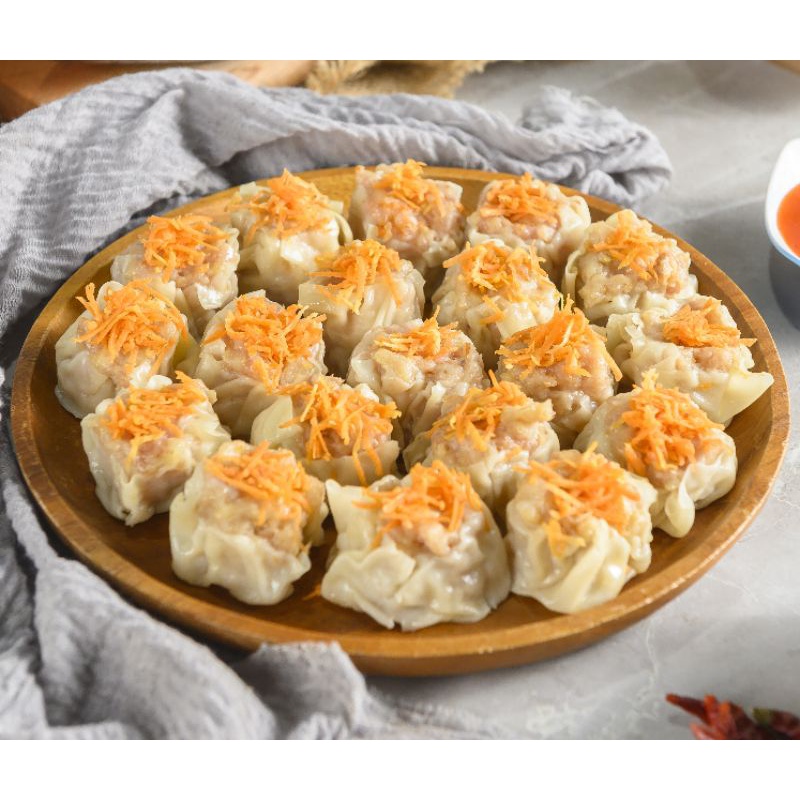 

DIMSUM 49 FULL TOPPING WORTEL, UDANG, CRABSTICK/FROZEN FOOD HALAL HARGA PABRIK TERMURAH SEJABODETABEK