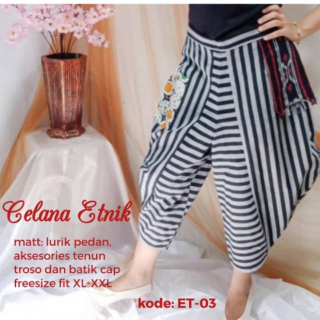 CELANA ETNIK | CELANA TENUN CASUAL | CELANA TRENDY