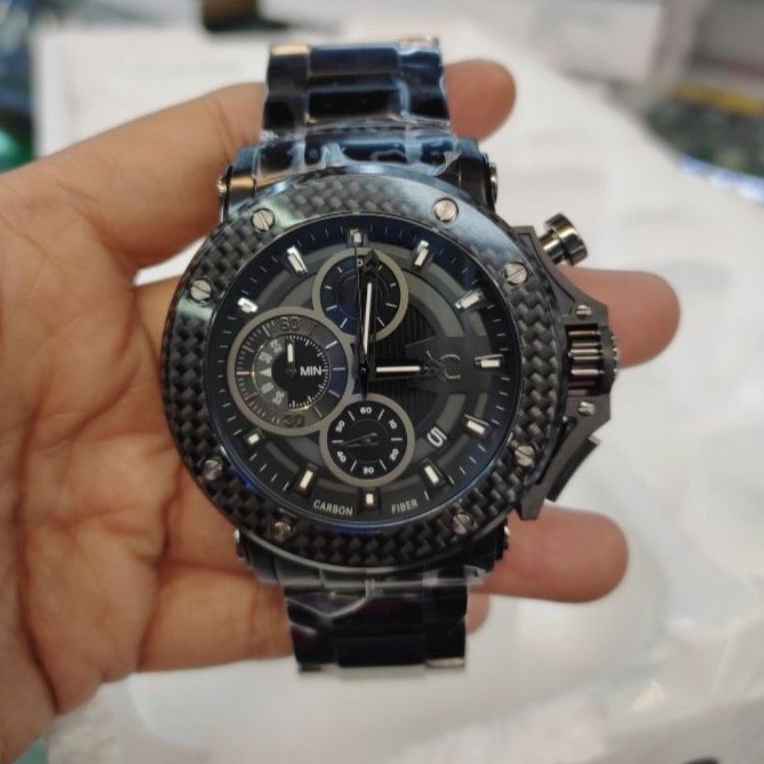 Jam Tangan Pria Alexander Christie Original AC 9205 AC 9205 Case Carbon Garansi Resmi 1 Tahun Alexan