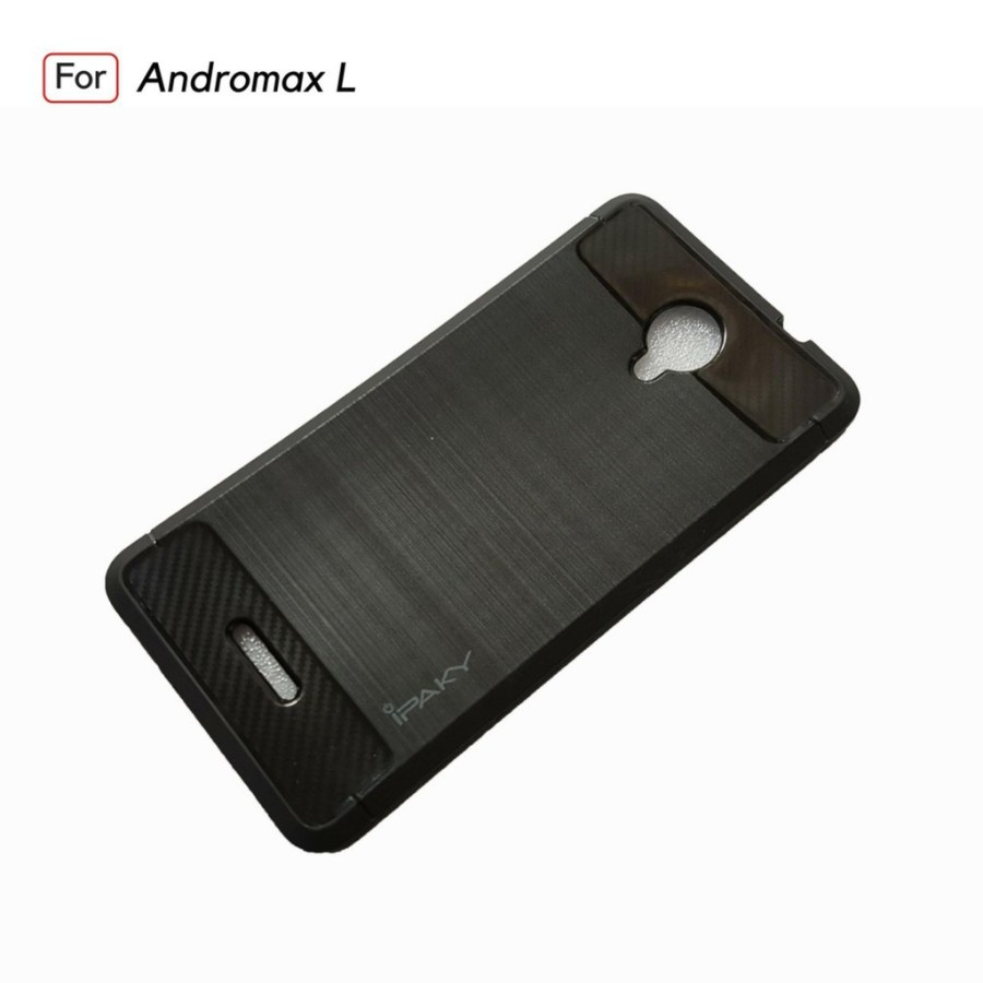 CASE SLIM FIT CARBON IPAKY ANDROMAX L SOFTCASE - FA