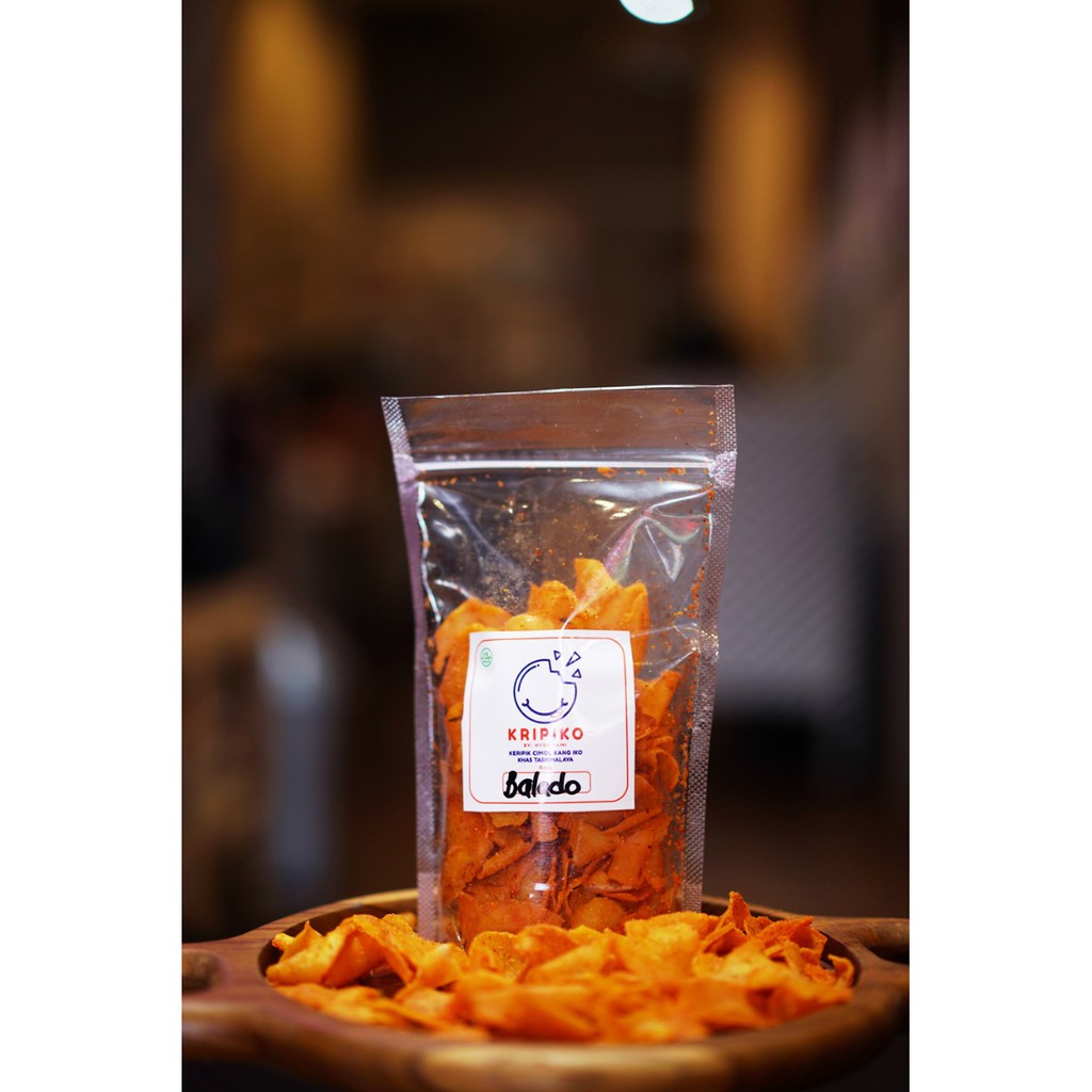 Kripiko (cimol kering) Balado, Pedas, Original 