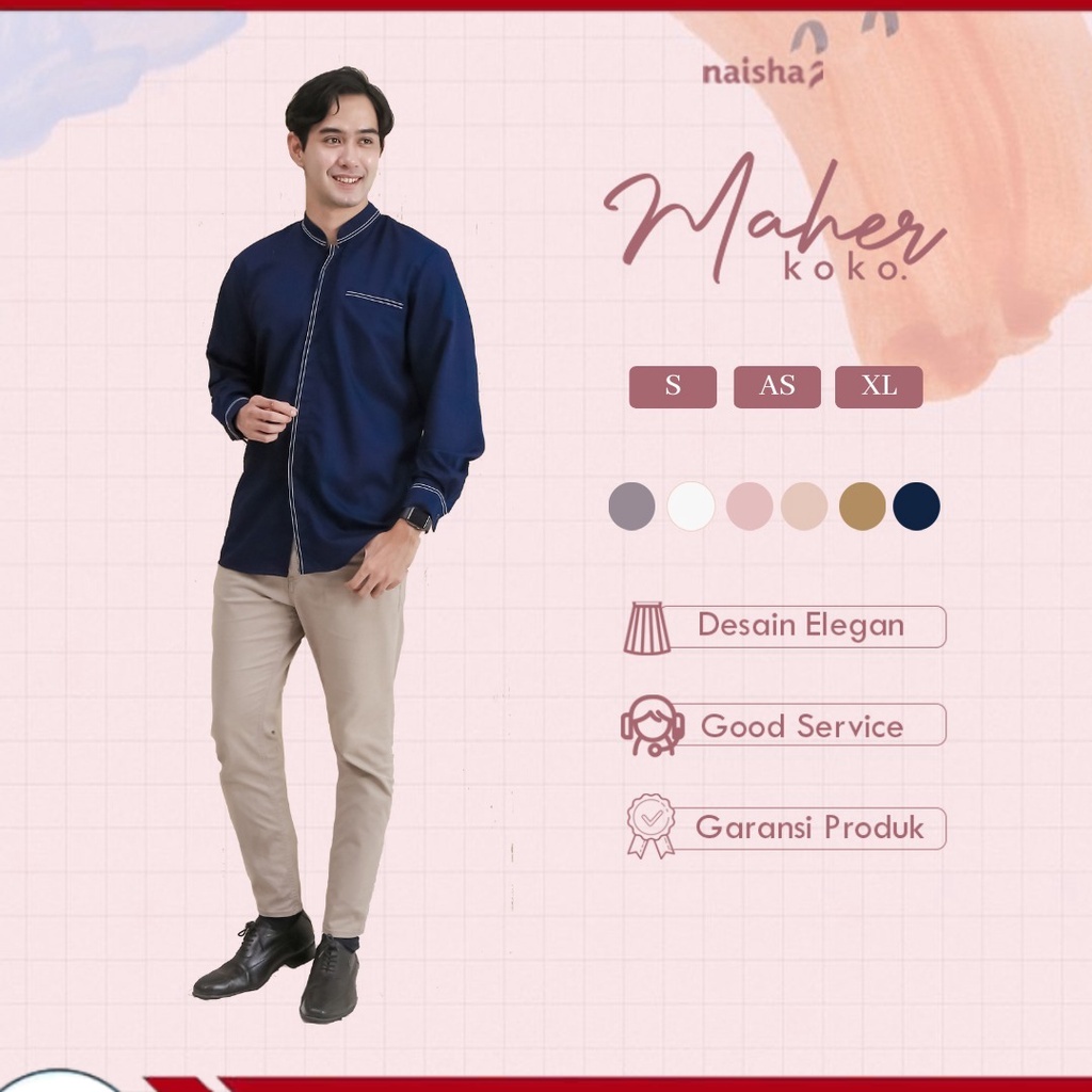 Maher Koko Dewasa by Naishaofficial / Baju Koko Dewasa /Maher Koko Naishaofficial /Maher Koko Naisha